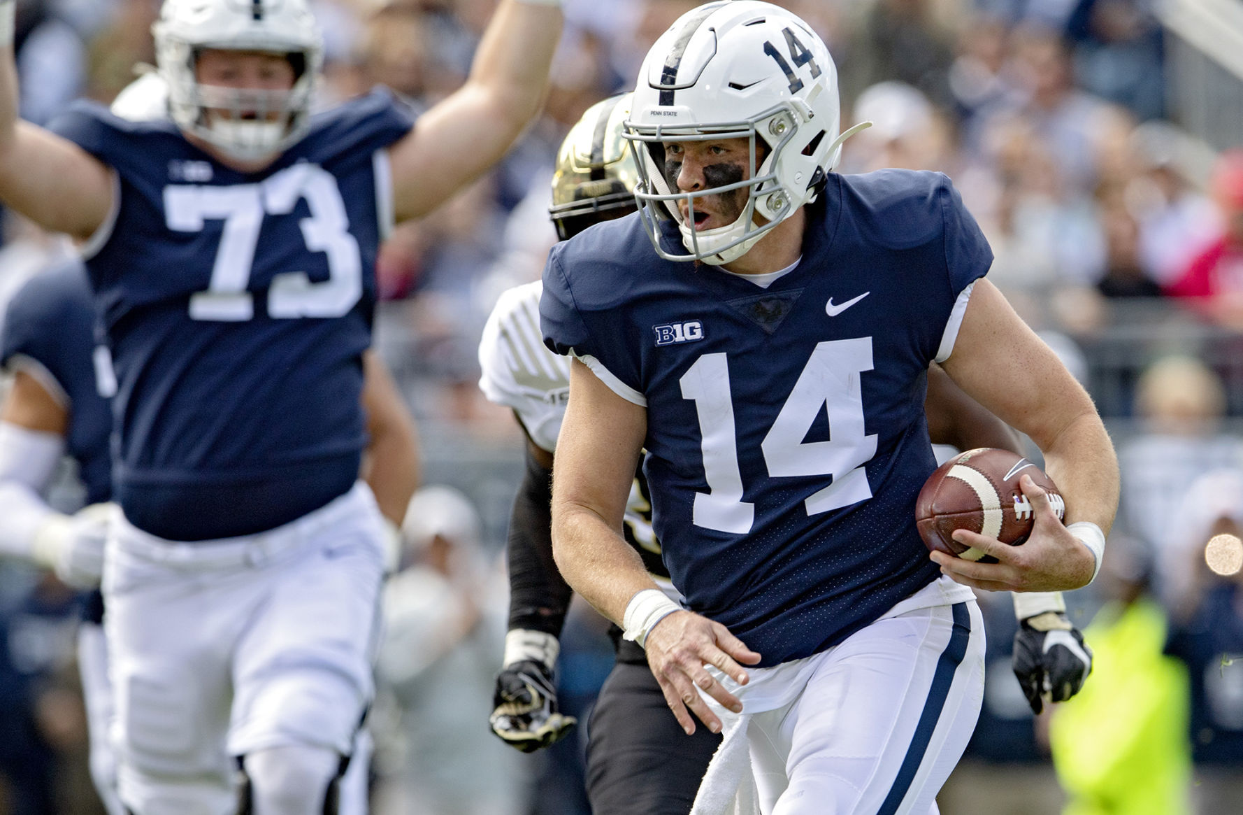 No. 10 Penn State (5-0, 2-0 Big Ten) at No. 17 Iowa (4-1, 1-1), 7:30 p.m. ET, ABC
